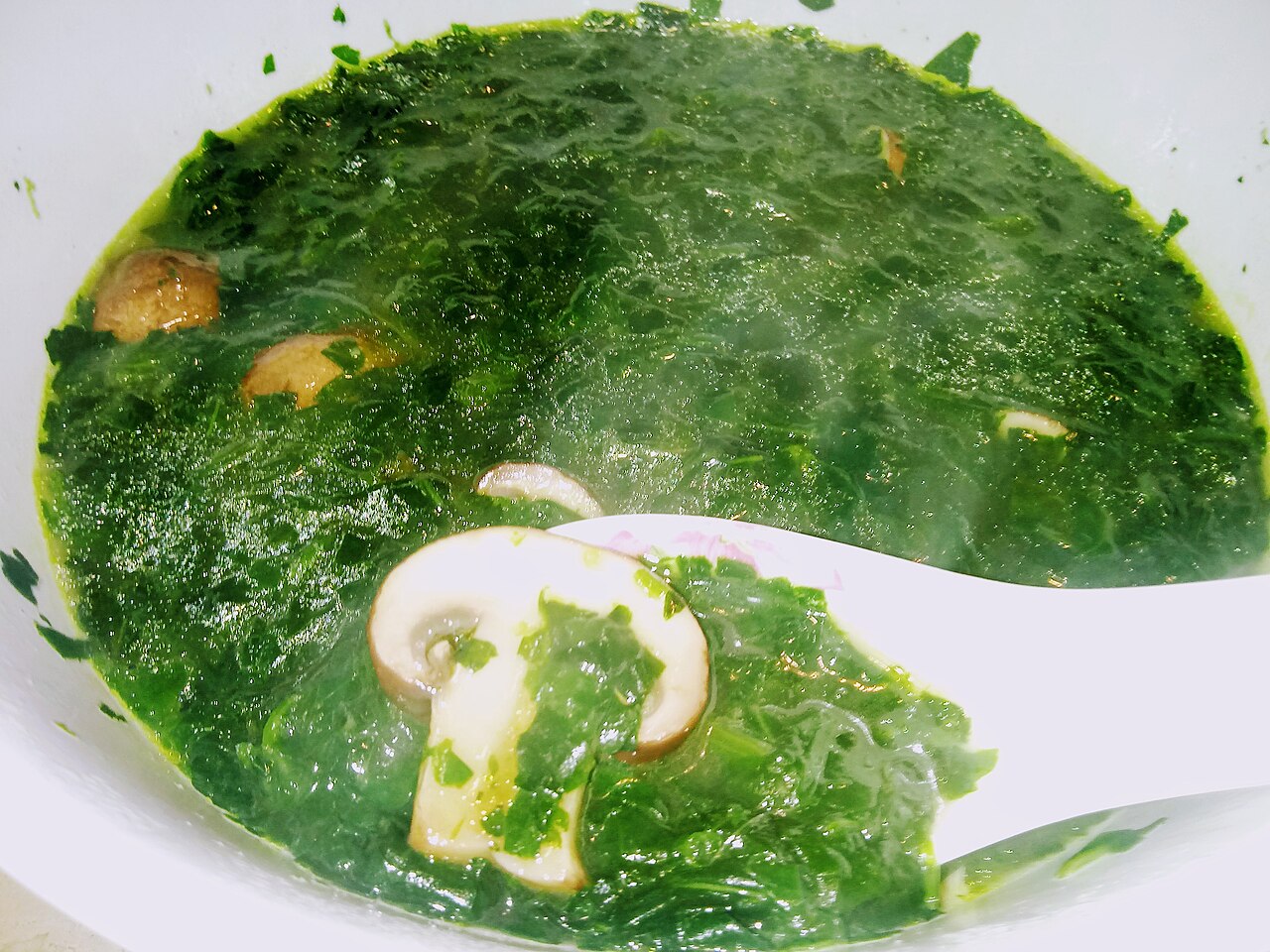 A photograph of patriotic soup