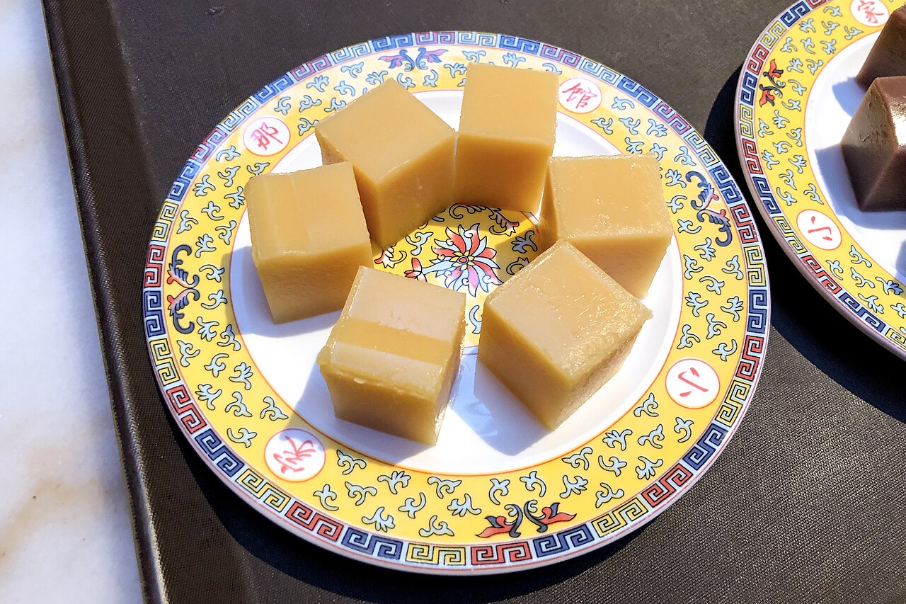 A photograph of pea flour cake