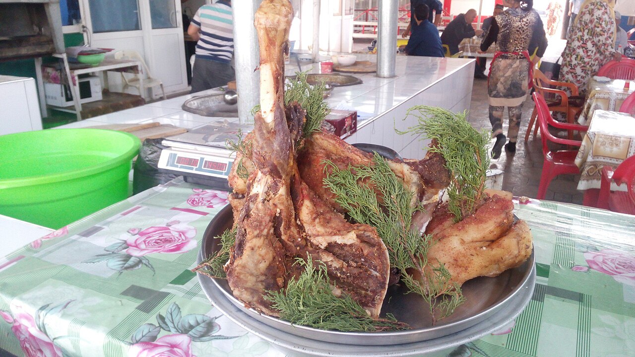 A photograph of Tandyr kebab