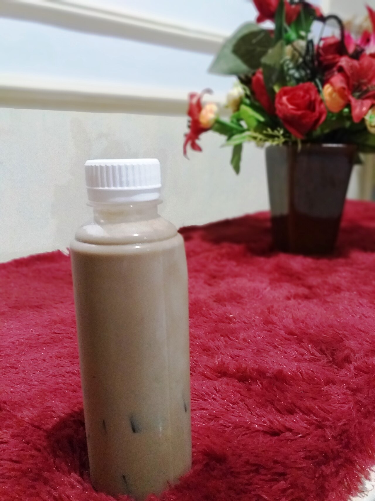A photograph of grass jelly