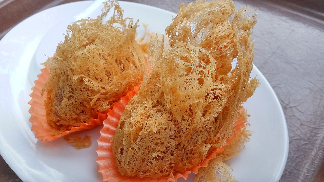 A photograph of Taro dumpling